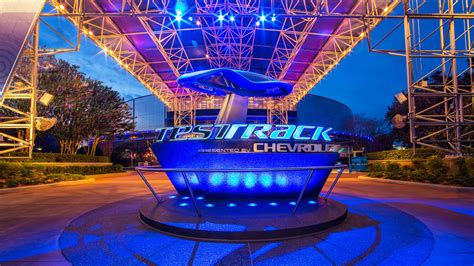 Test track disney - More on this in a minute. Here’s what you can expect when you ride Test Track. The entrance to Test Track has 3 lines. Be sure to read the signs above each one so you don’t accidentally go into the wrong one. The first is the standby line where anyone can enter the attraction. On a normal day at Epcot this is going to run 50-60 minutes long.
